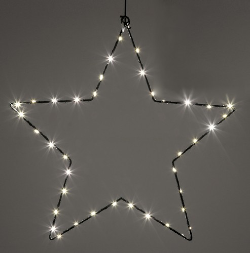 Led stern silhouette schwarz - led,