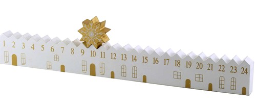 Holz adventskalender stadt mit - adventskalender,