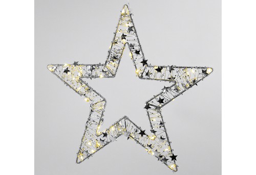 Drahtstern 40led ø28cm - drahtstern,