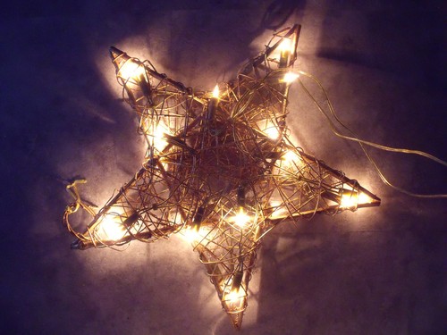Stern rattan lichterkette - stern,,