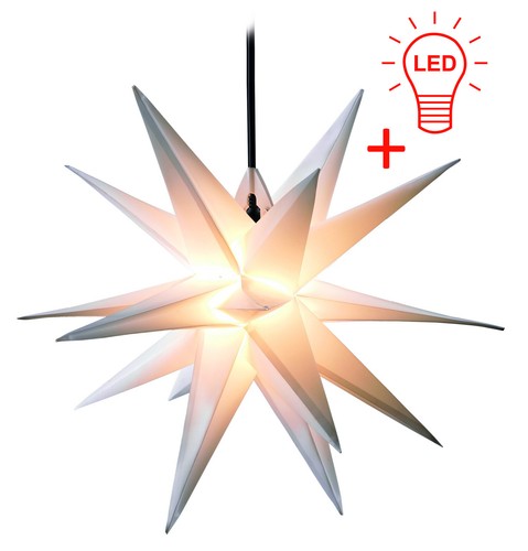 Led außenstern weiß - led,
