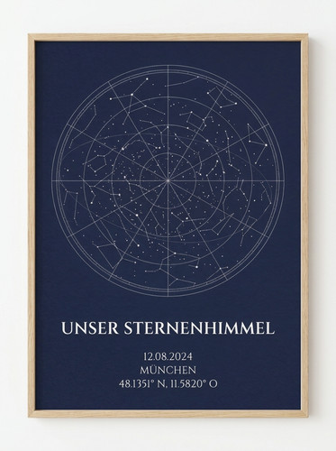 Sternenkarte poster - sternenkarte, —