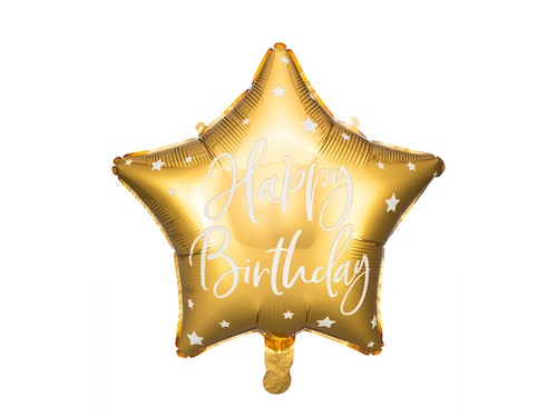 Folienballon stern happy - folienballon,