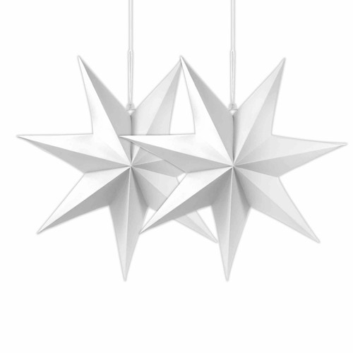 Faltsterne weiß x 40 cm - 2,