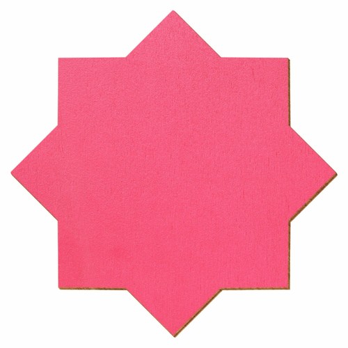 Pinker holz stern - holz, mit