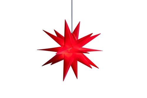 Led weihnachtsstern rot - 40, cm