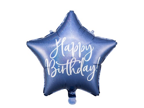 Folienballon stern happy - folienballon,