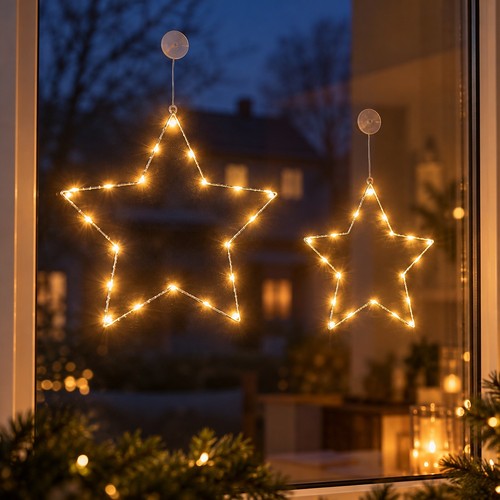 Led metallstern weihnachten - led,