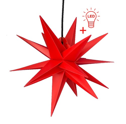 Led außenstern rot - 40, cm