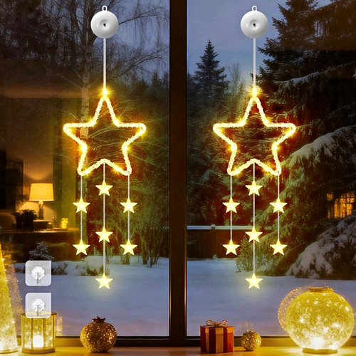 Led fensterdeko stern 40cm - 40cm, mit
